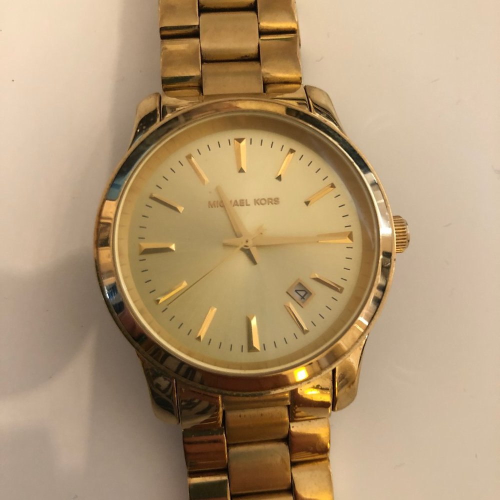 Women's Gold Michael Kors Watch